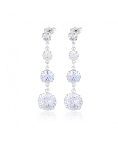 Kolczyki srebrne cyrkonie