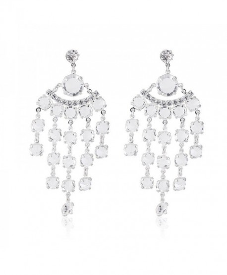 Kolczyki wieczorowe srebrne kryształki