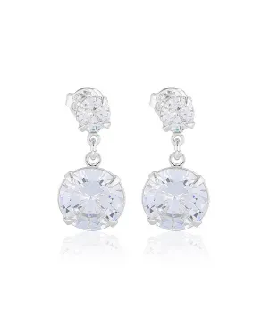 Kolczyki srebrne kryształki