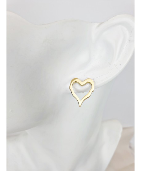 Kolczyki stal monster serca