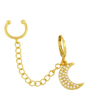 Kolczyki z nausznicą ze stali