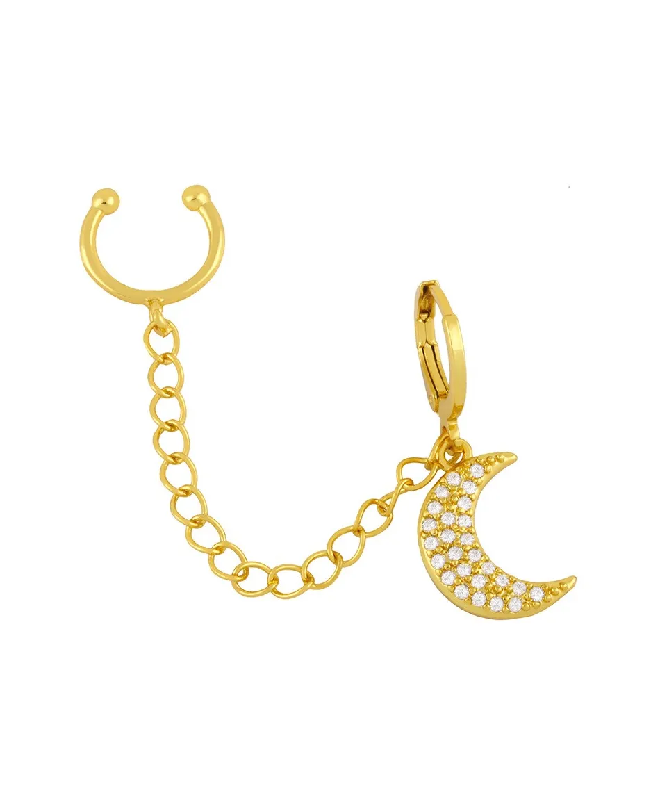 Kolczyki z nausznicą ze stali