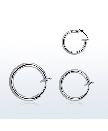 Kółeczka fake klipsy srebrne 3 rozmiary