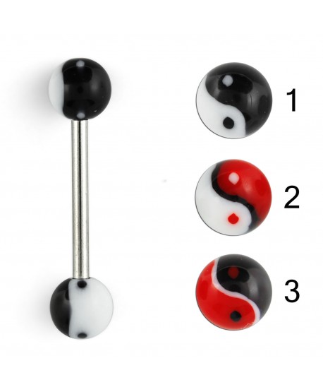 Kolczyki do języka Yin i Yang