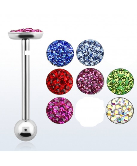 Kolczyki do języka cyrkoniowe