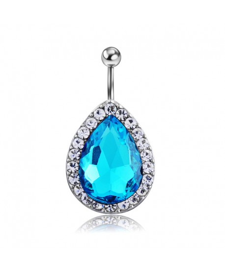 Kolczyki do pępka błyszczące łezki