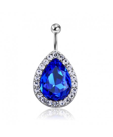 Kolczyki do pępka błyszczące łezki