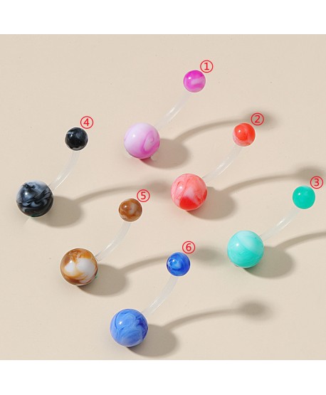 Kolczyki do pępka akrylowe