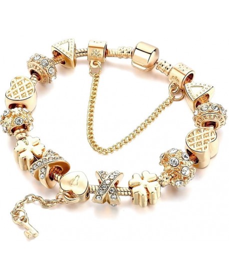 Bransoletka złota modułowa