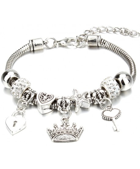 Bransoletka srebrna modułowa różne wzory