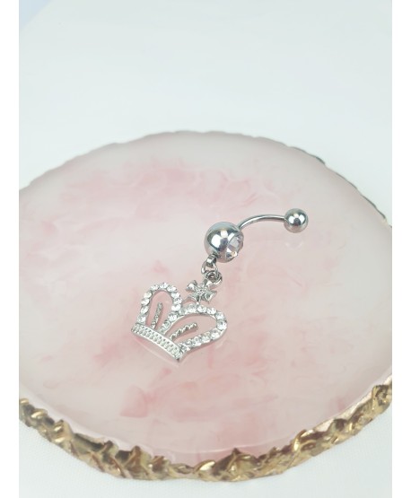 Kolczyki do pępka z koroną