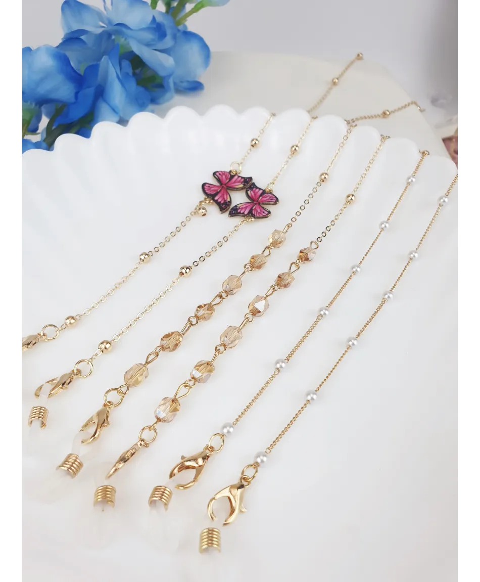 Łańcuszki do okularów złote