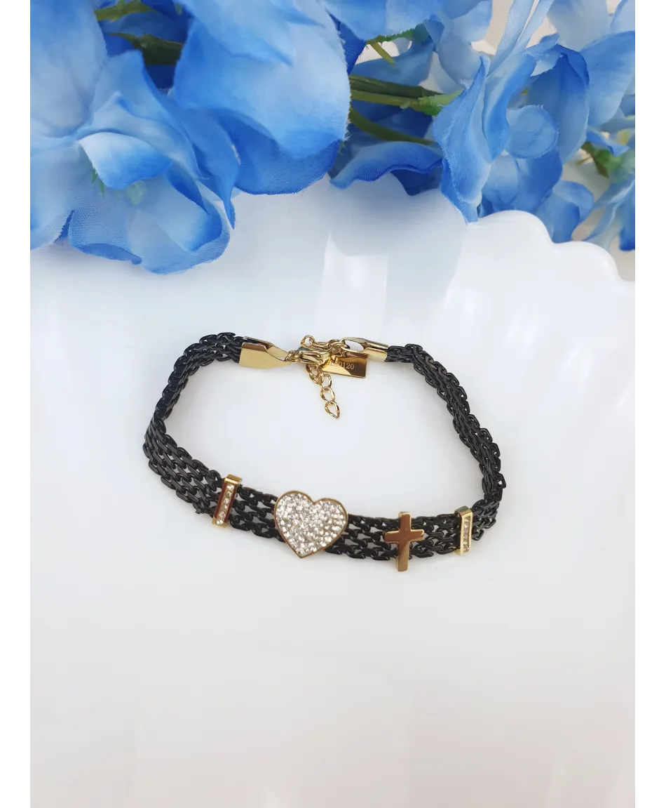 Bransoletki stal na siateczkowej bransoletce