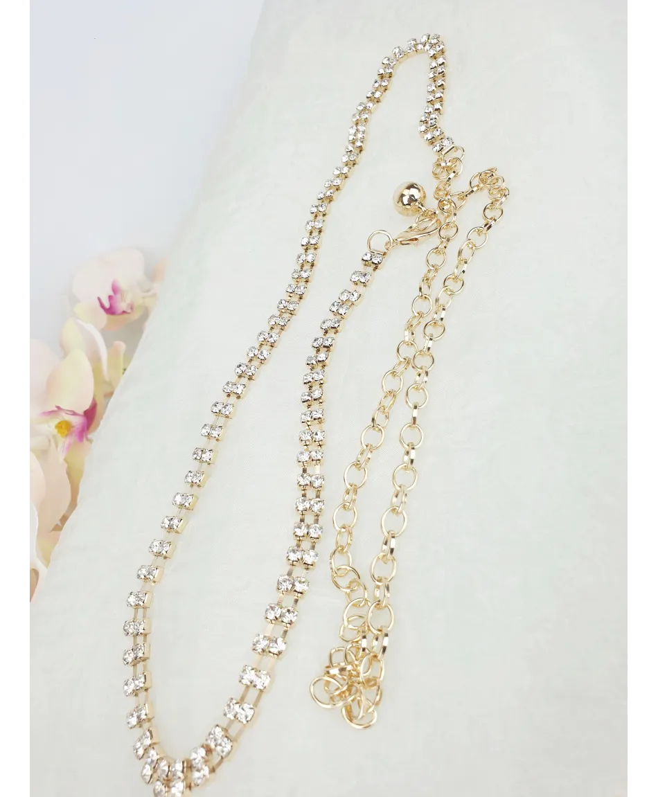 Biżuteryjny pasek błyszczący do sukienki Biżuteryjny pasek błyszczący do sukienki