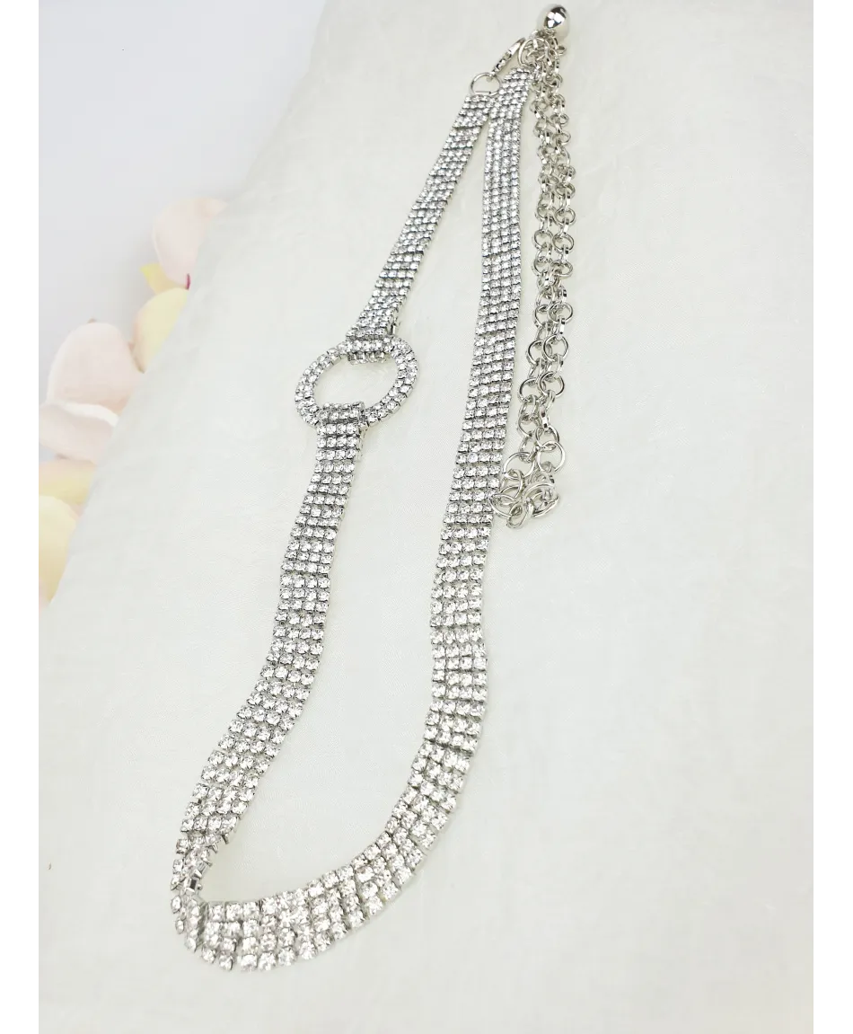 Biżuteryjny pasek błyszczący do sukienki Biżuteryjny pasek błyszczący do sukienki