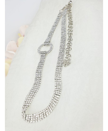 Biżuteryjny pasek błyszczący do sukienki