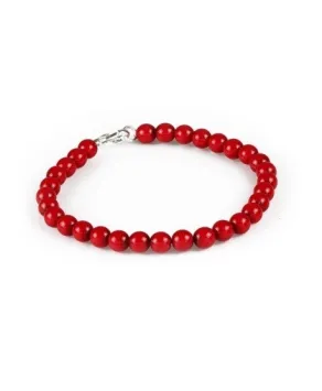Bransoleta czerwone kulki