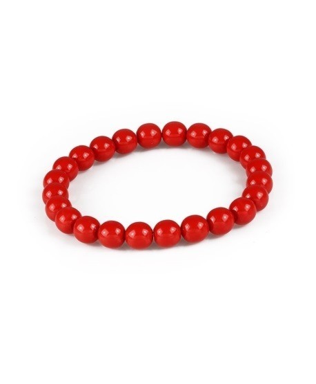 Bransoletka czerwona na gumce