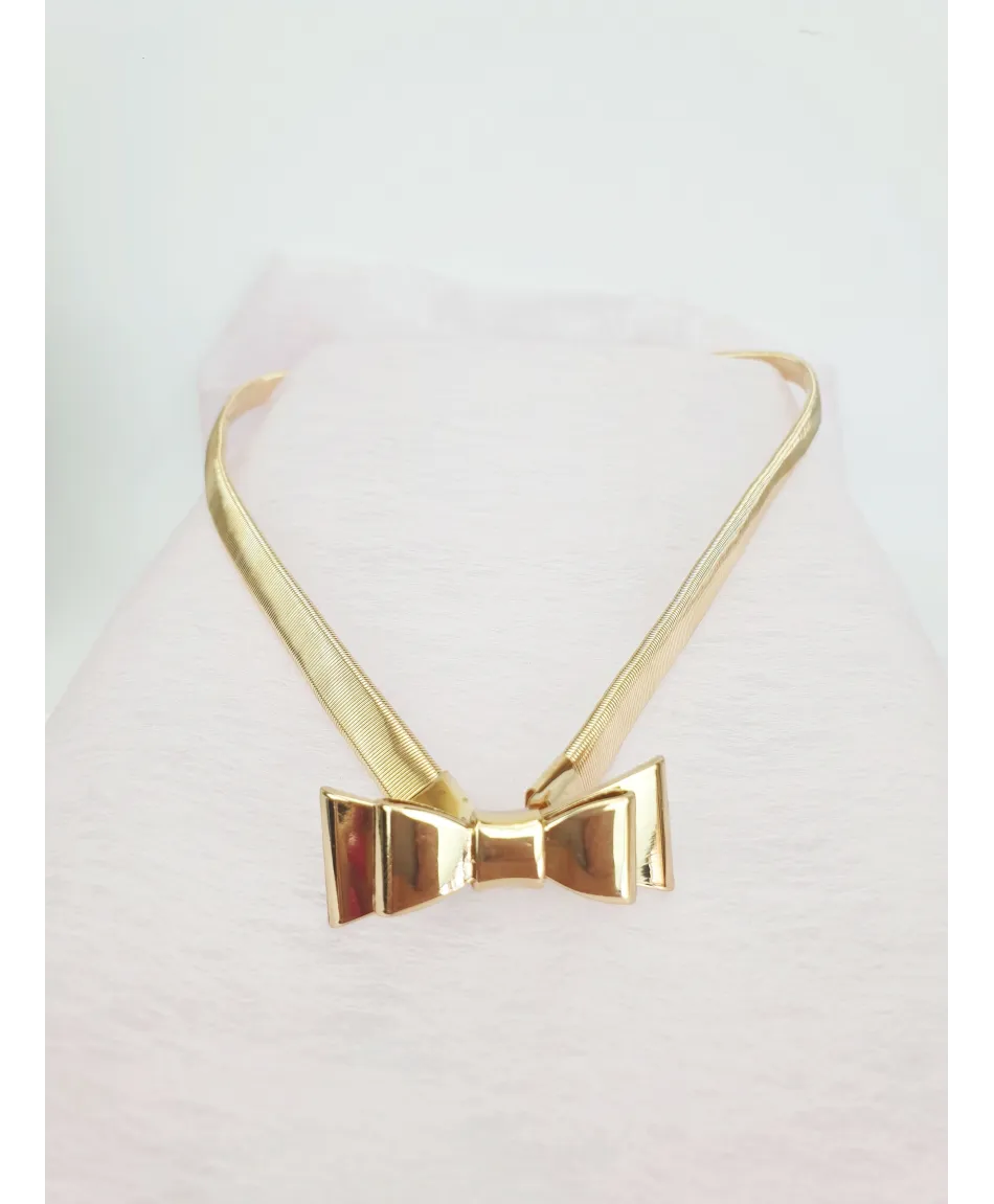 Sprężynkowy pasek do sukienki złoty srebrny