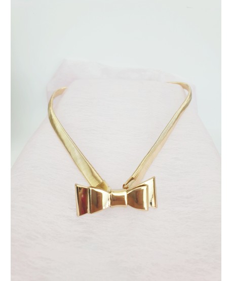 Sprężynkowy pasek do sukienki złoty srebrny