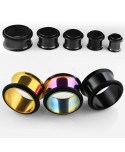 Stalowy tunel czarny z o-ringiem 10 mm Stalowy tunel czarny z o-ringiem 10 mm