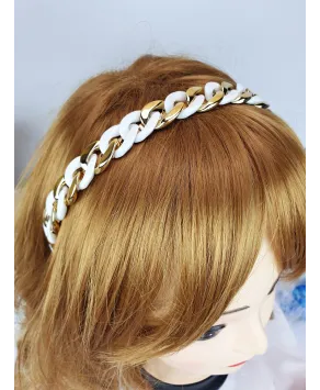 Opaski do włosów złoty łańcuch