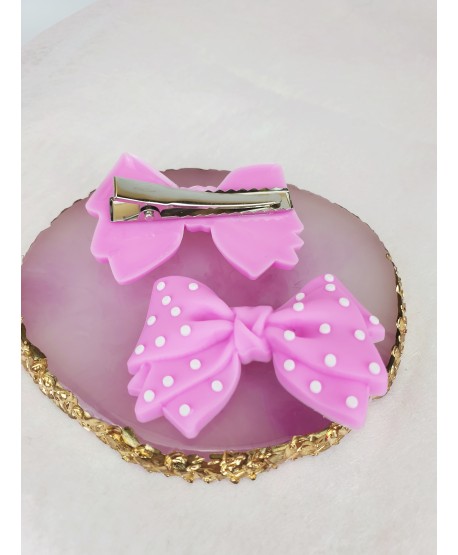 Spineczka na krokodylku z kokardką