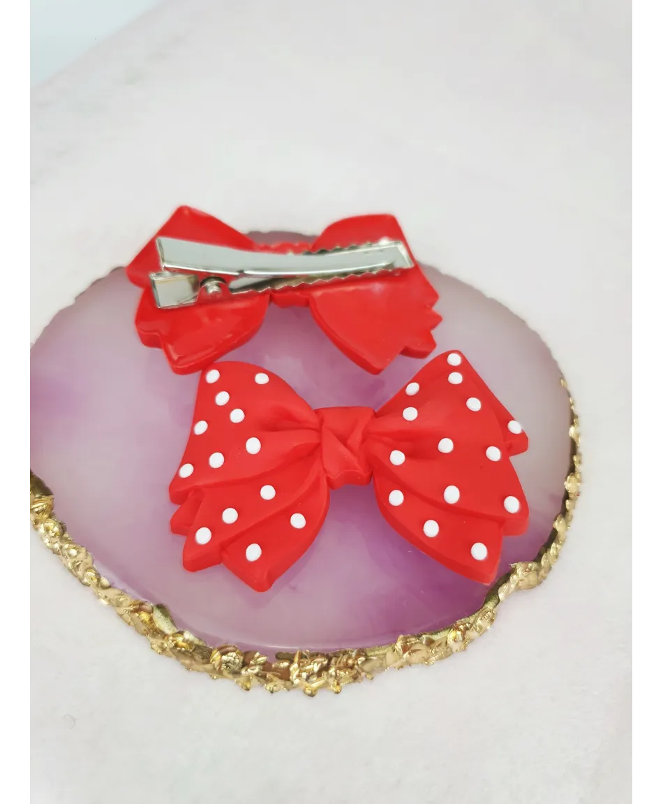 Spineczka na krokodylku z kokardką