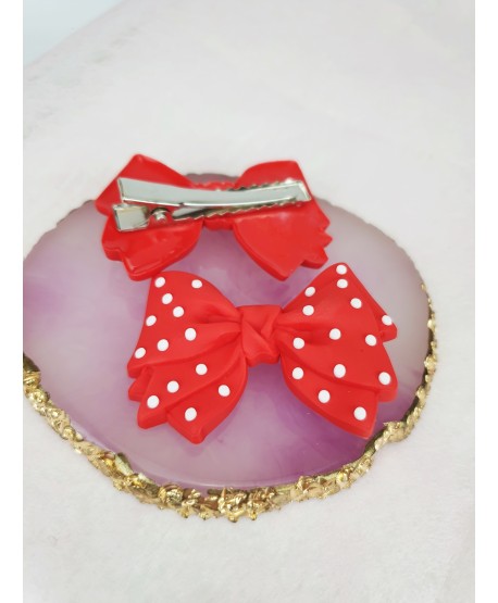 Spineczka na krokodylku z kokardką