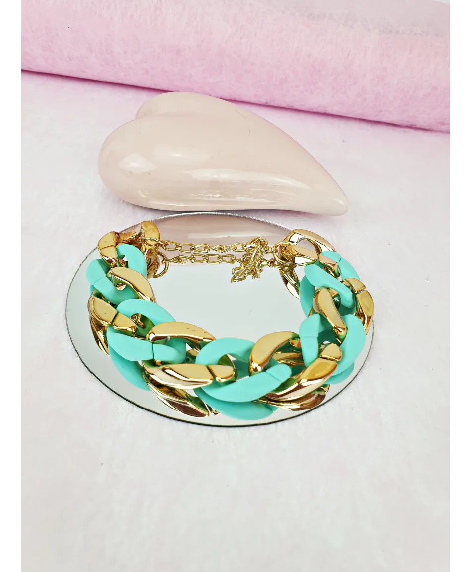 Bransoletki kolorowe łańcuchy