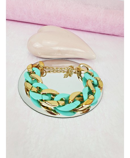 Bransoletki kolorowe łańcuchy