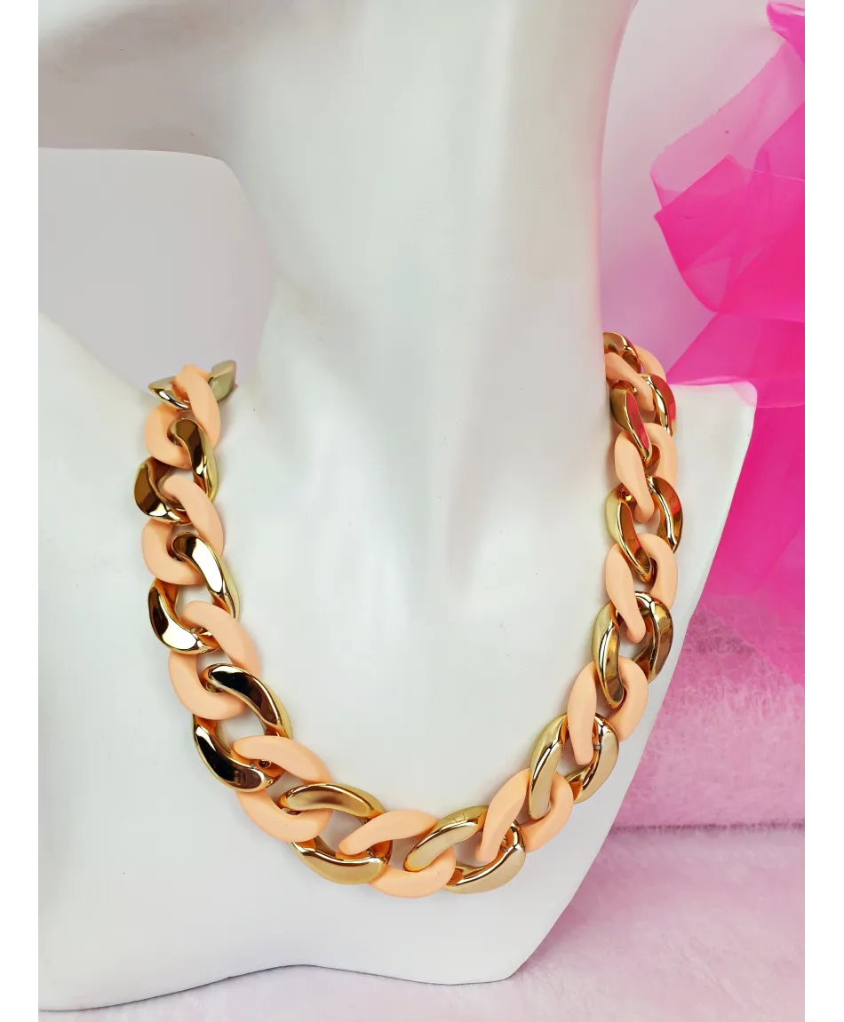 Naszyjniki kolorowe łańcuchy