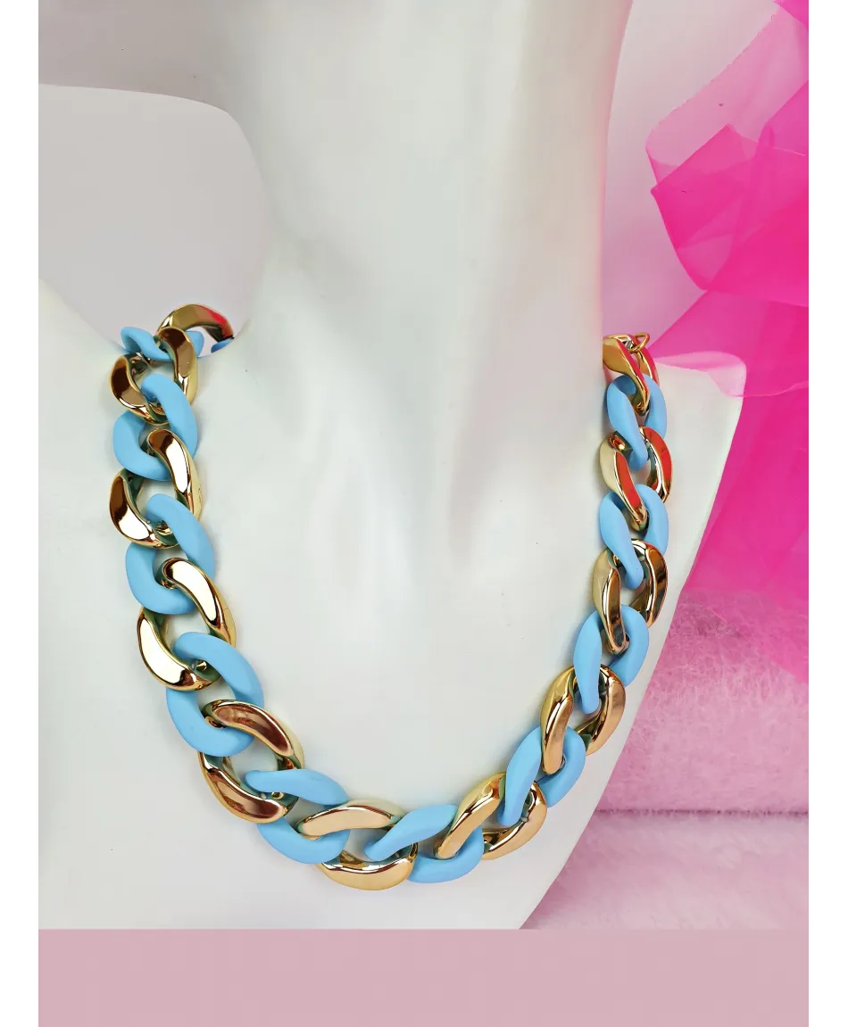 Naszyjniki kolorowe łańcuchy