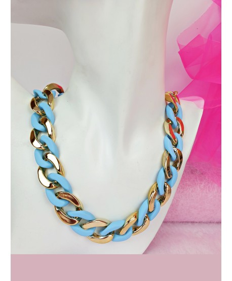 Naszyjniki kolorowe łańcuchy