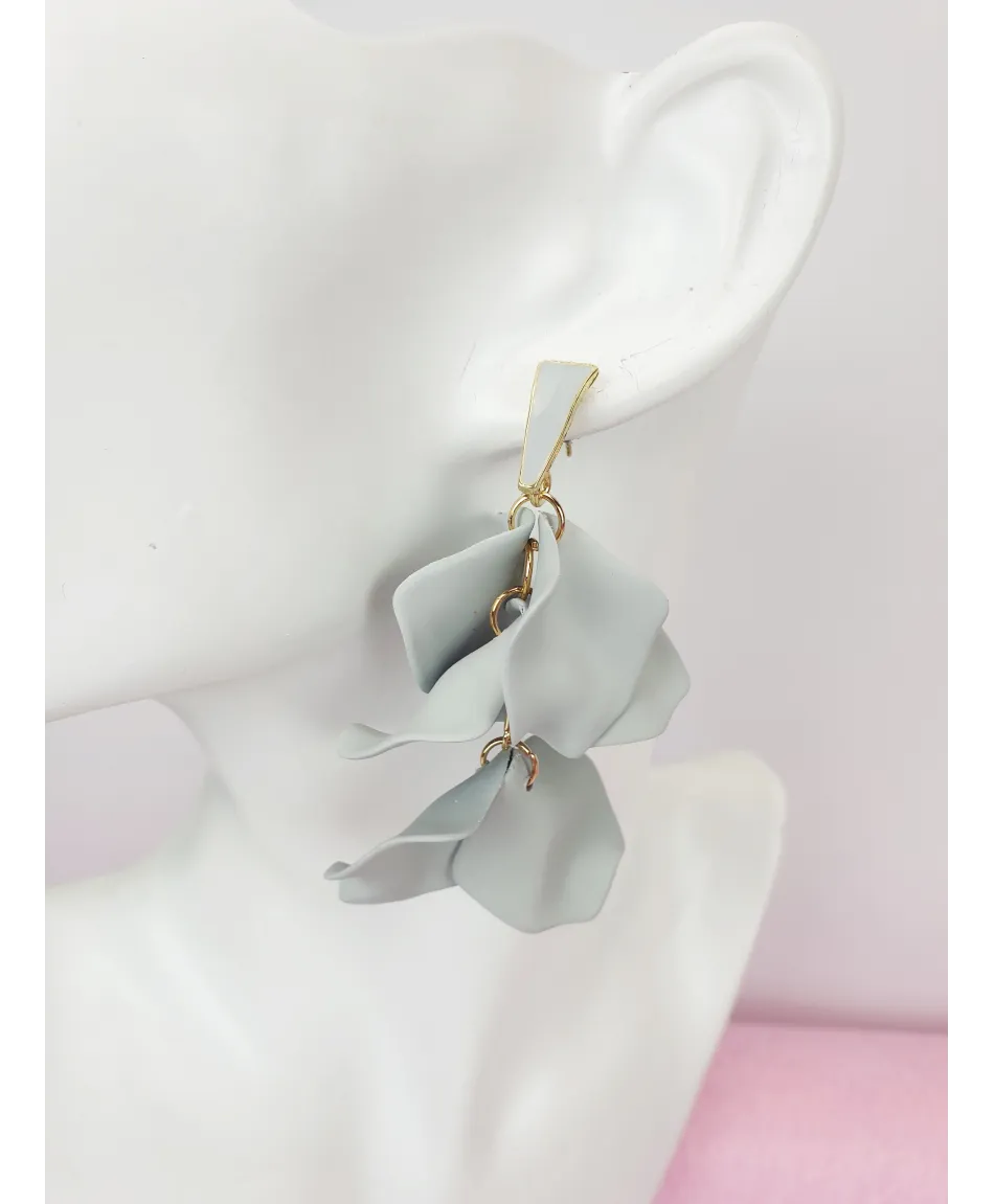 Kolczyki kolorowe kwiaty