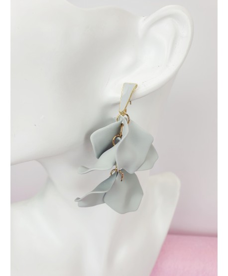 Kolczyki kolorowe kwiaty