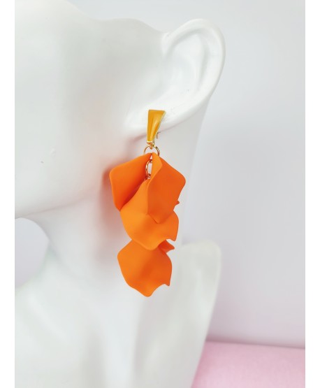 Kolczyki kolorowe kwiaty