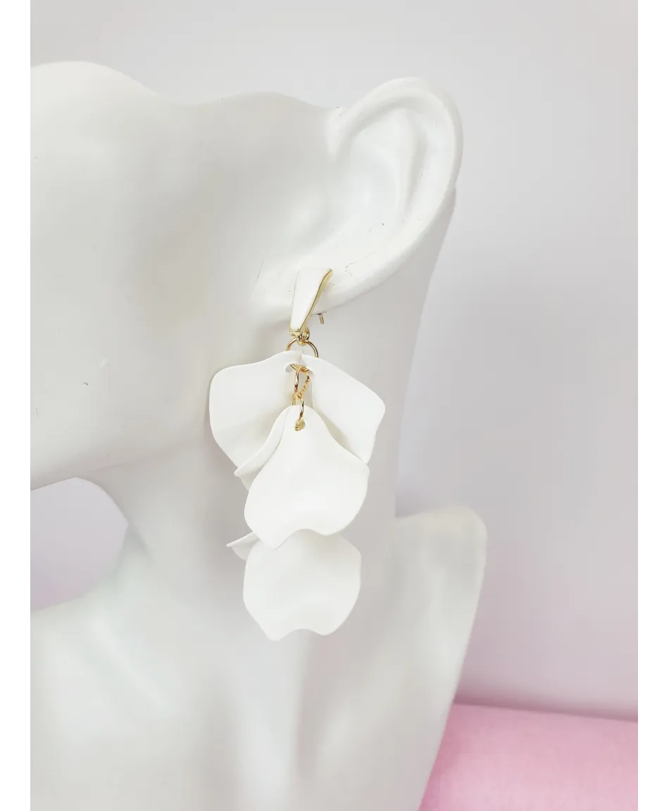 Kolczyki kolorowe kwiaty