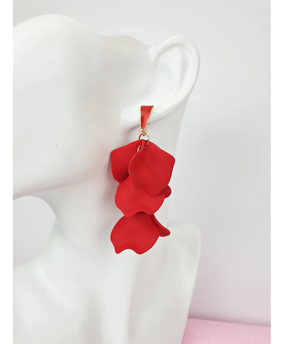 Kolczyki kolorowe kwiaty