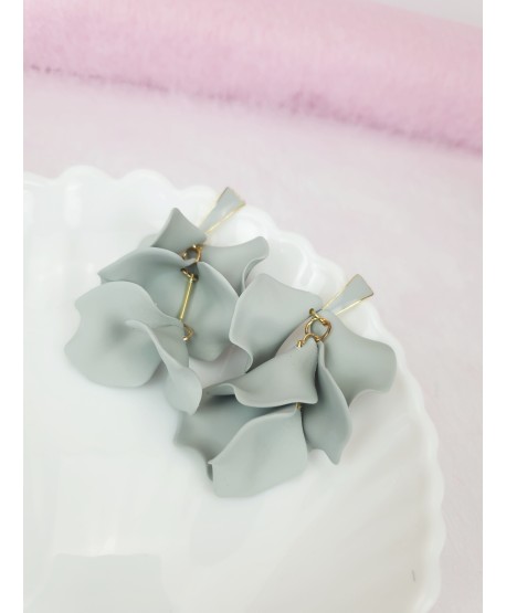 Kolczyki kolorowe kwiaty