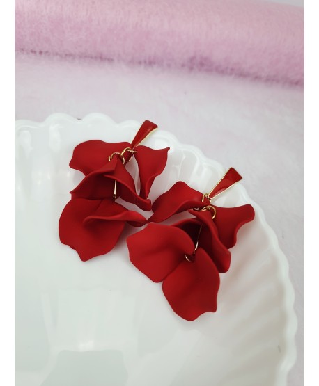 Kolczyki kolorowe kwiaty