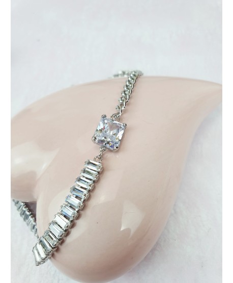 Naszyjnik choker stal ozdobny srebrny