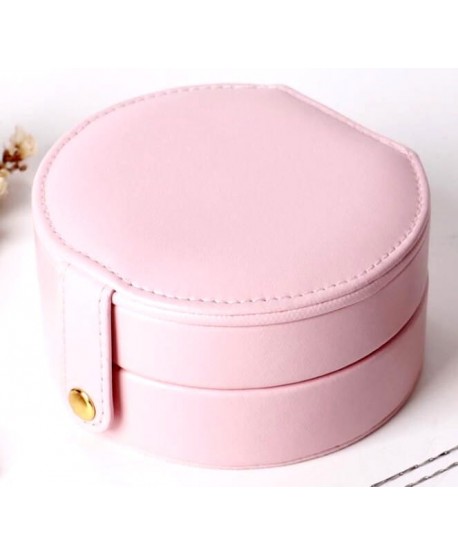 Szkatułka mała okrągła różowa