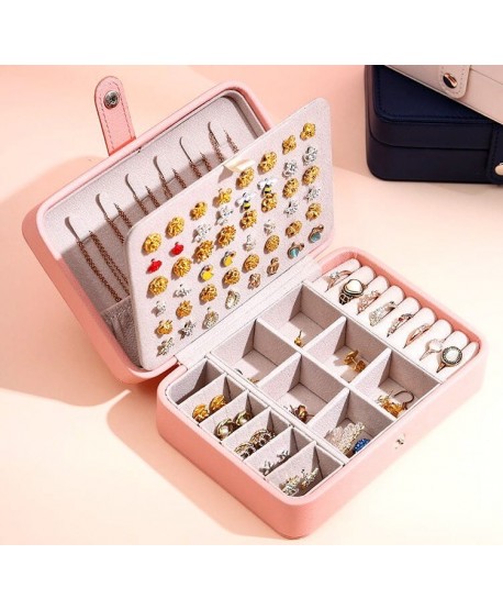 Szkatułka prostokątna różowa