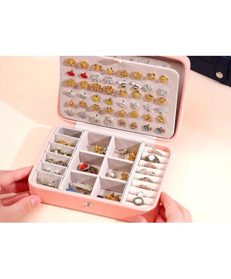 Szkatułka prostokątna różowa