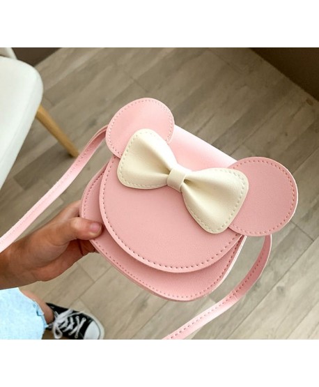 Torebeczka dla dzieci różowa z kokardką