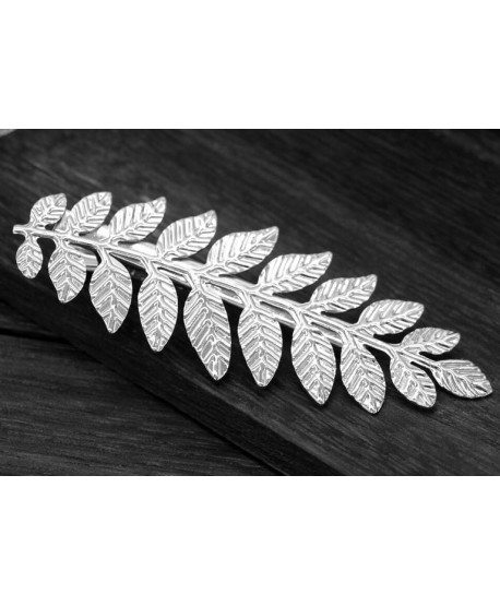 Spinka automatyczna złoty lub srebrny liść