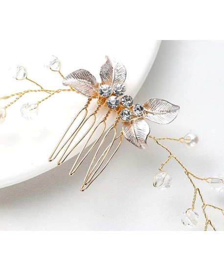 Ozdoba do włosów na druciku z listkami