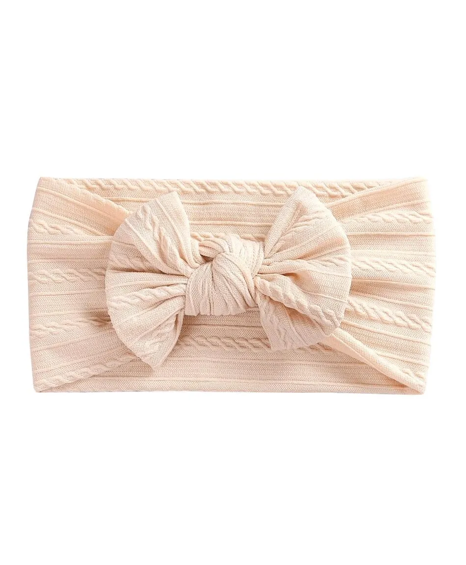 Opaska dziecięca elastyczna w odcieniach brązu