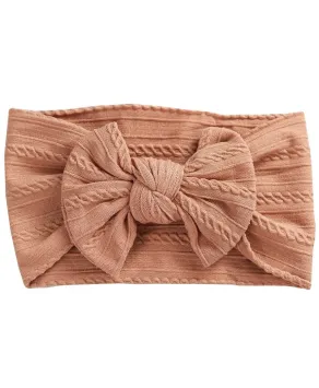 Opaska dziecięca elastyczna w odcieniach brązu